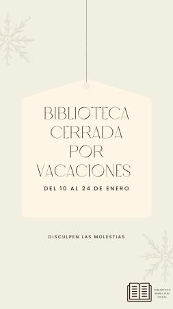 Imagen Biblioteca cerrada