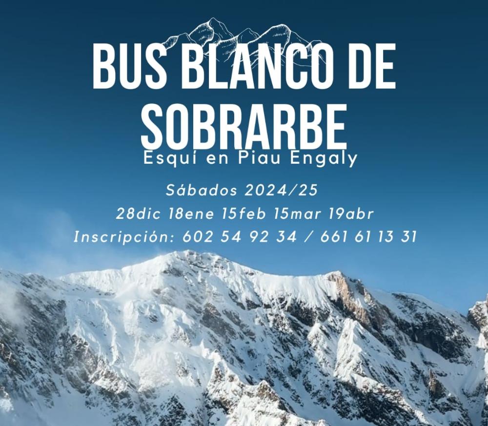 Imagen Bus Blanco de Sobrarbe