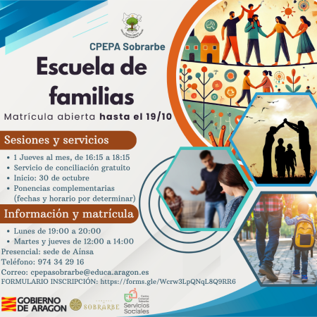Imagen Escuela de Familias en Aínsa el curso 2025-26