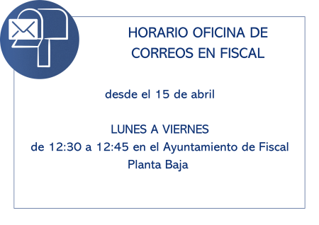 Imagen Horario de la Oficina de Correos de Fiscal