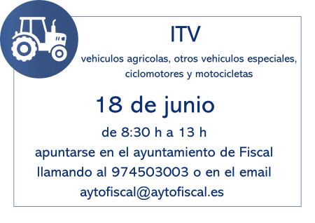 Imagen ITV agricola, vehiculos especiales, ciclomotores y motocicletas