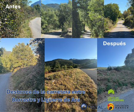 Imagen Más seguridad en la carretera entre Borrastre y Ligüerre de Ara